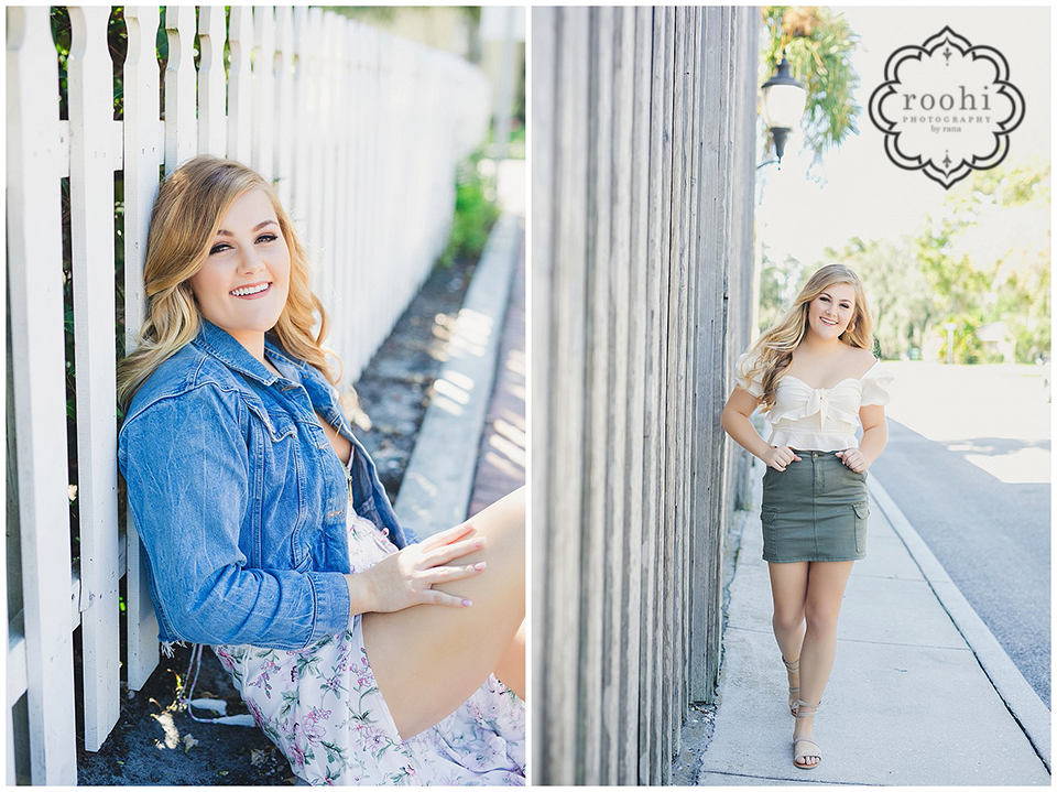 summer outfits for senior photos. Roohi Photography