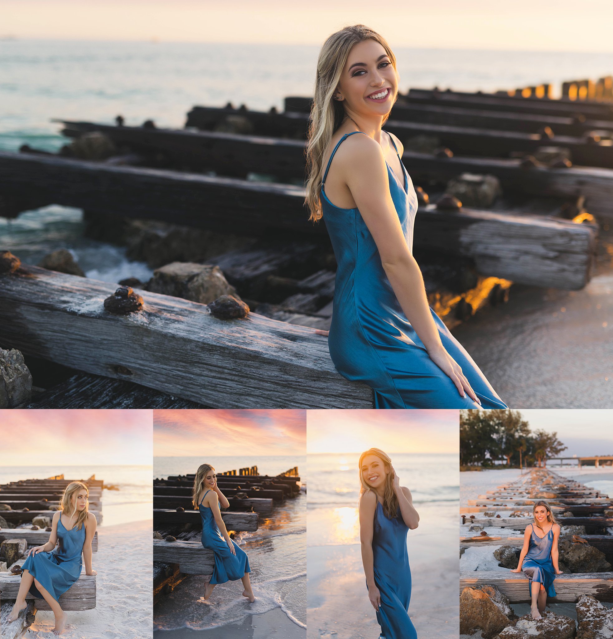 Dresses for senior beach photos. Roohi Photography. 
